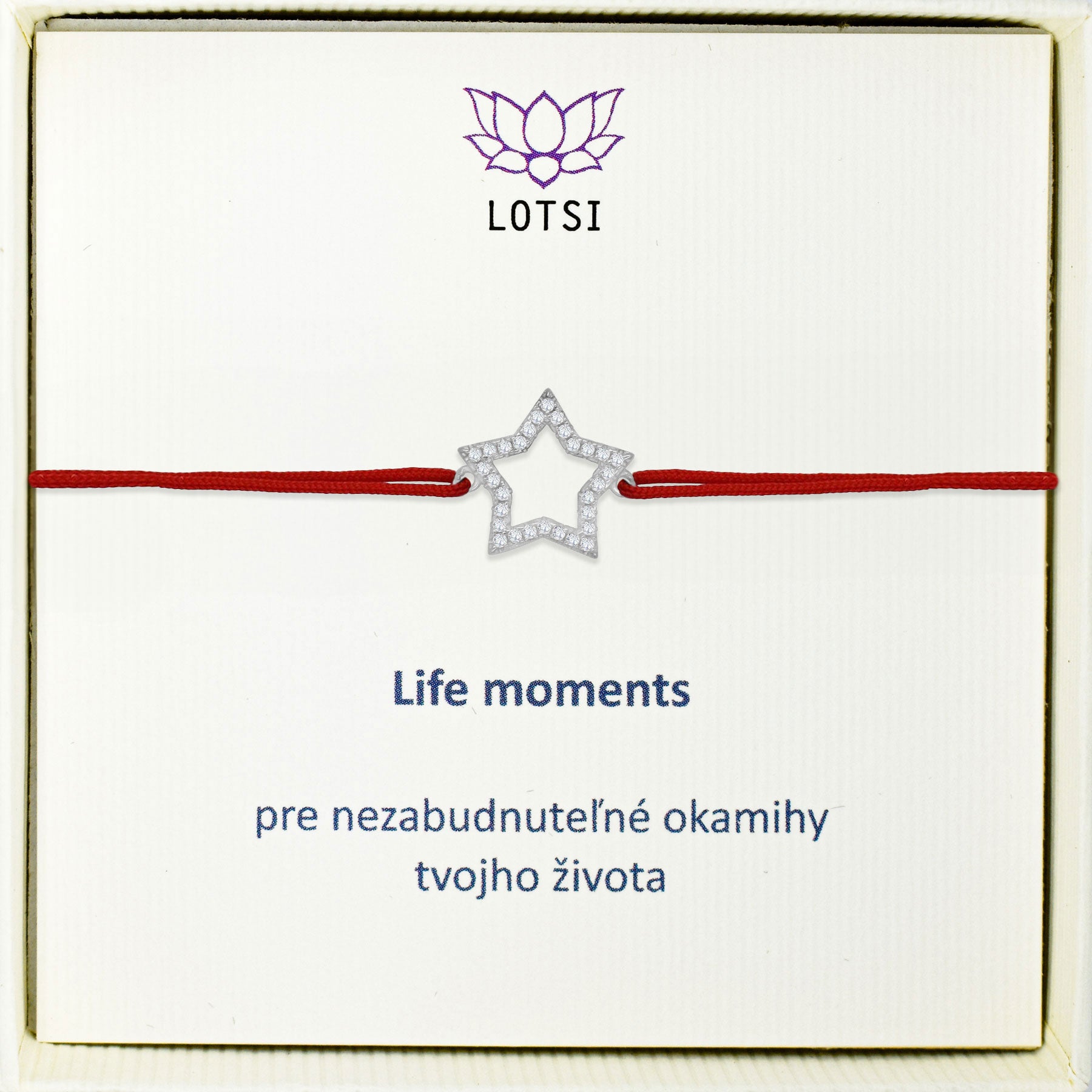 Silver bracelet Life moments