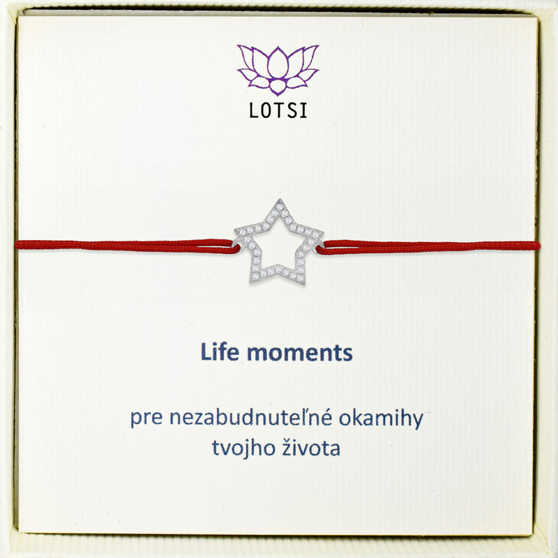 Silver bracelet Life moments