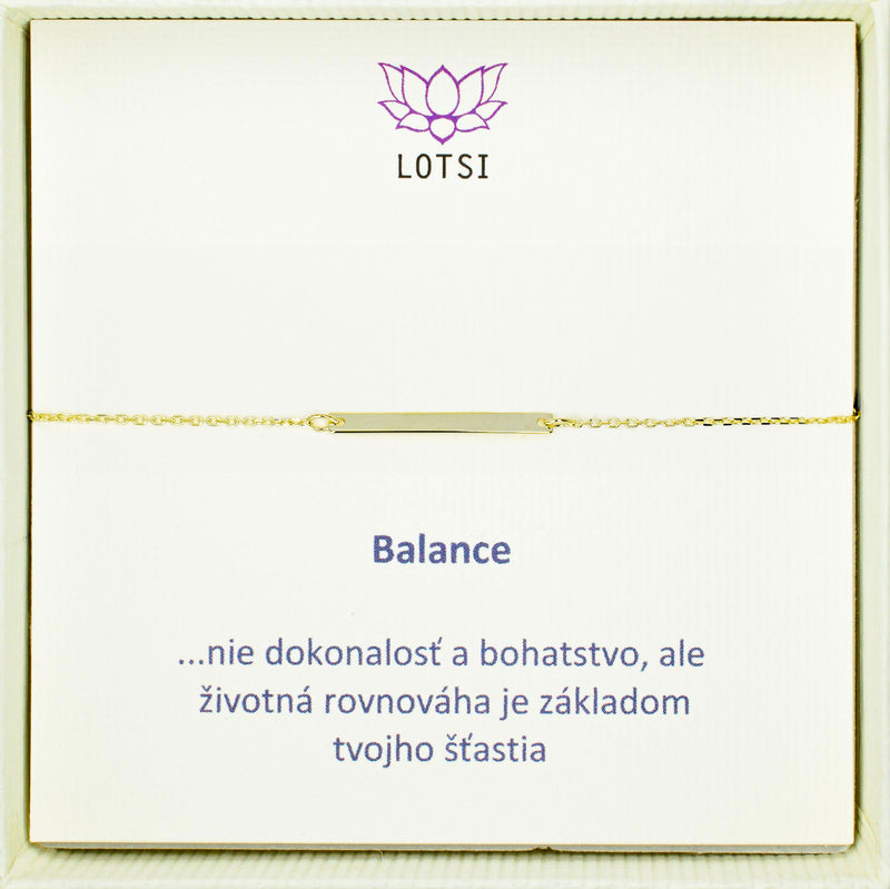 Gold bracelet Balance