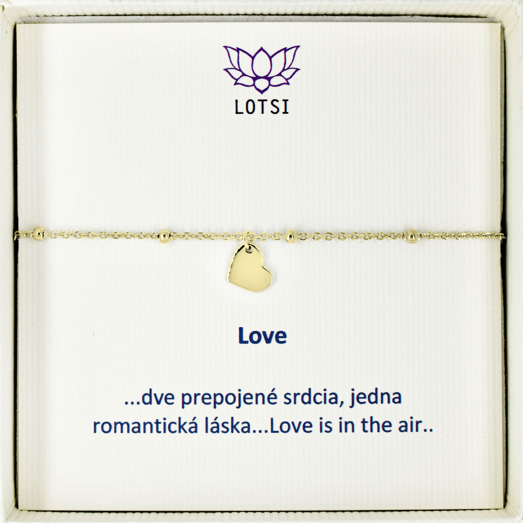 Silver bracelet Love