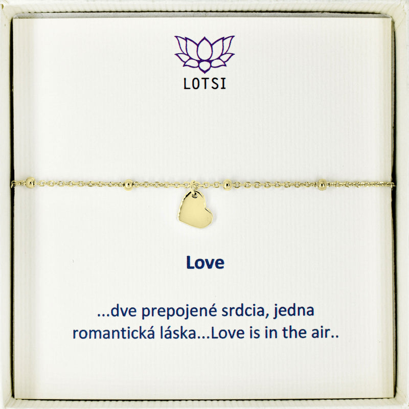 Silver bracelet Love
