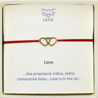 Gold bracelet Love