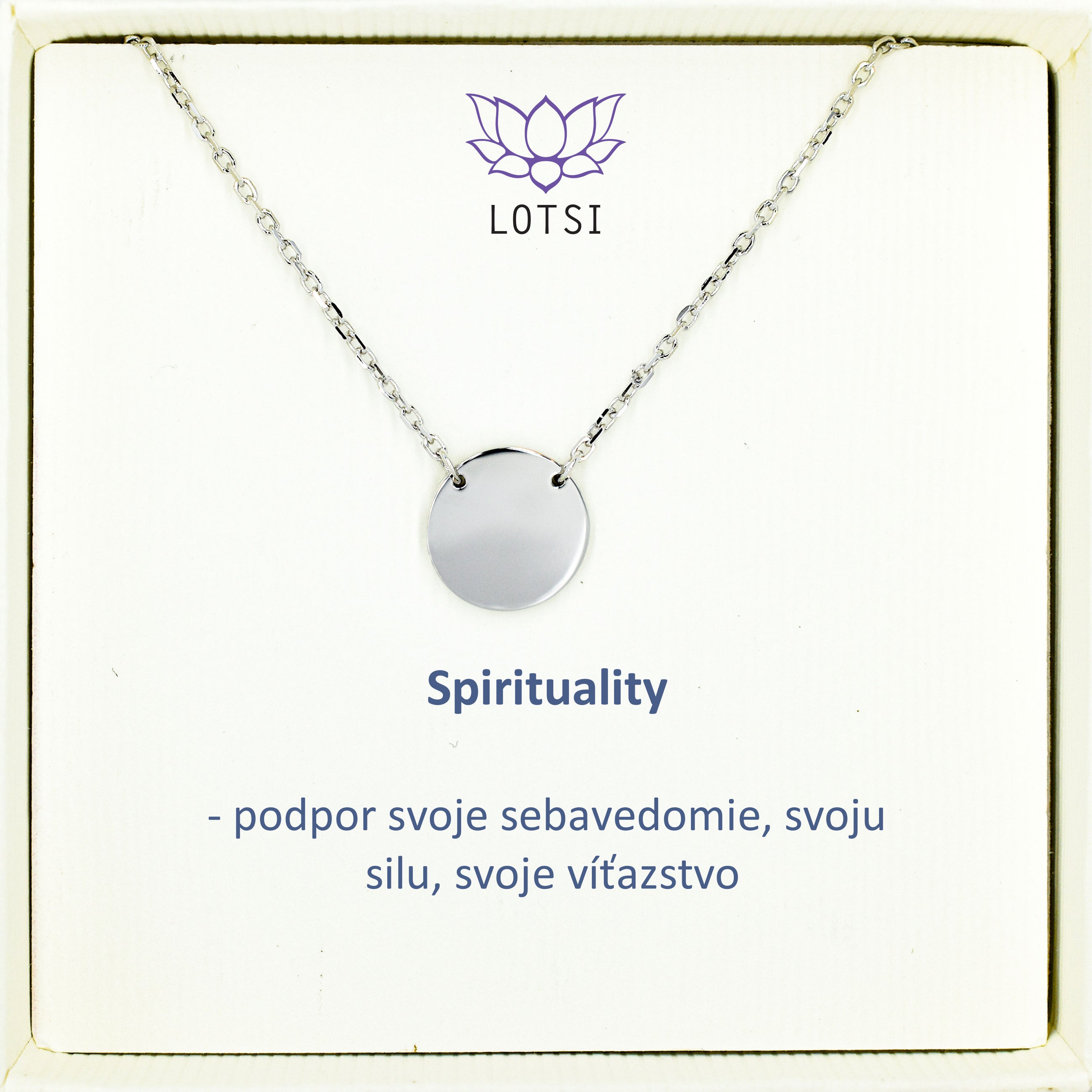 Strieborná retiazka Spirituality