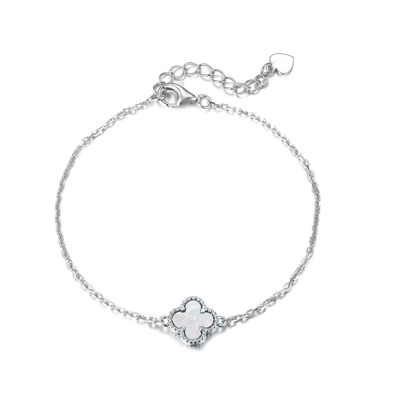 Silver bracelet with semi-precious stone