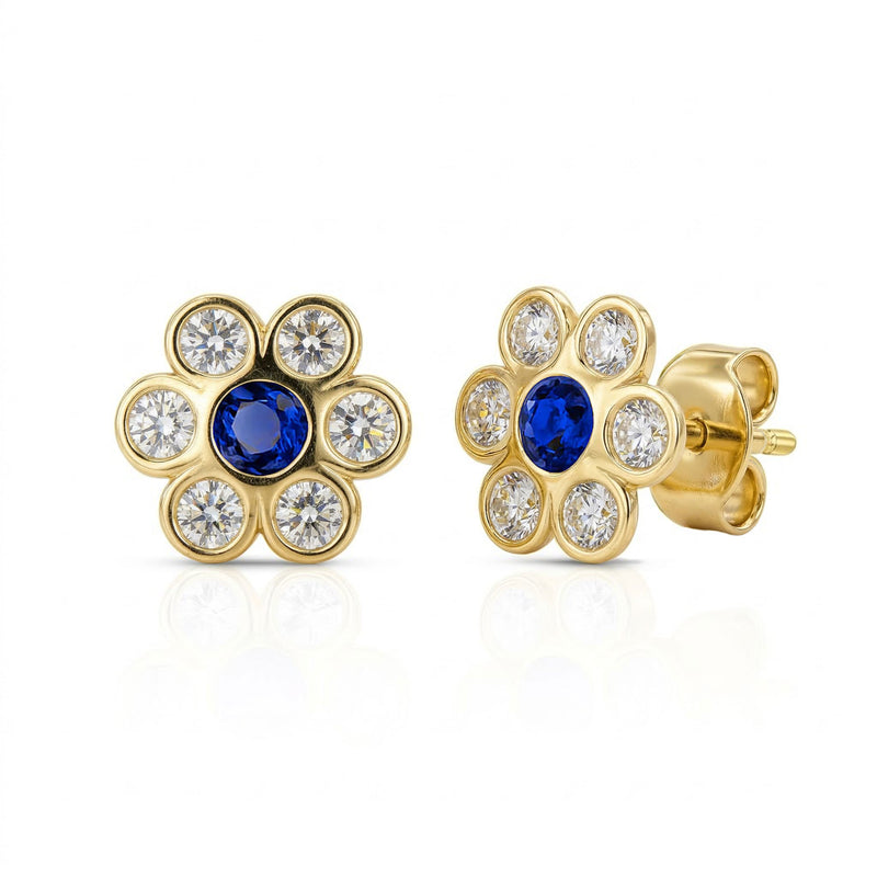 Gold earrings