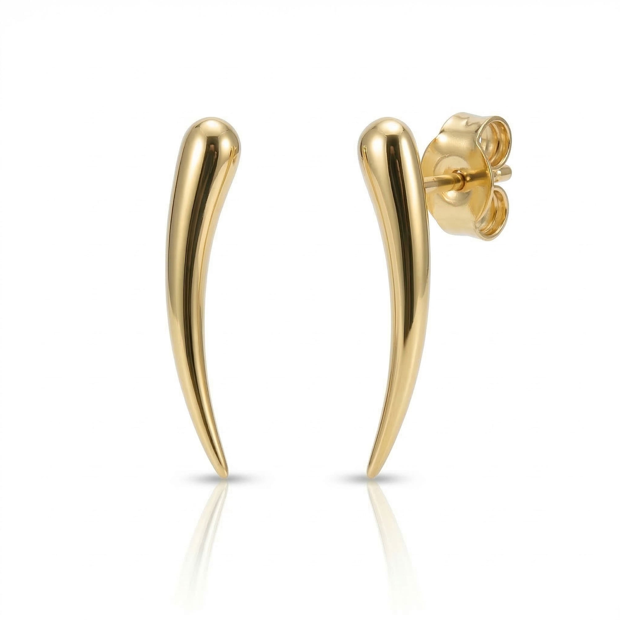 Gold earrings