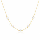 Silver chain with semi-precious stone