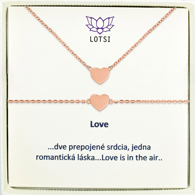 Silver set Love