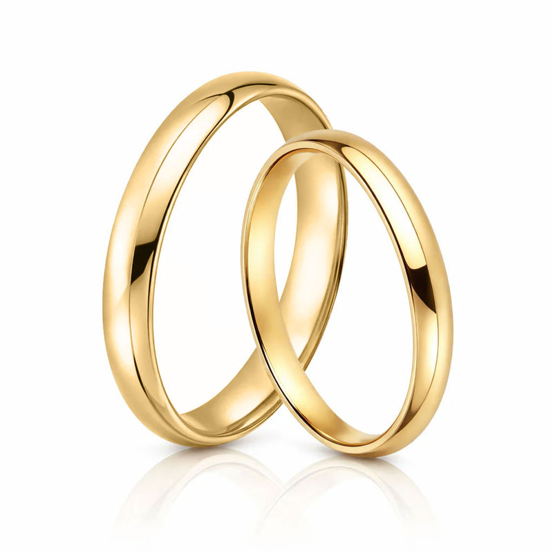 Gold rings - pair