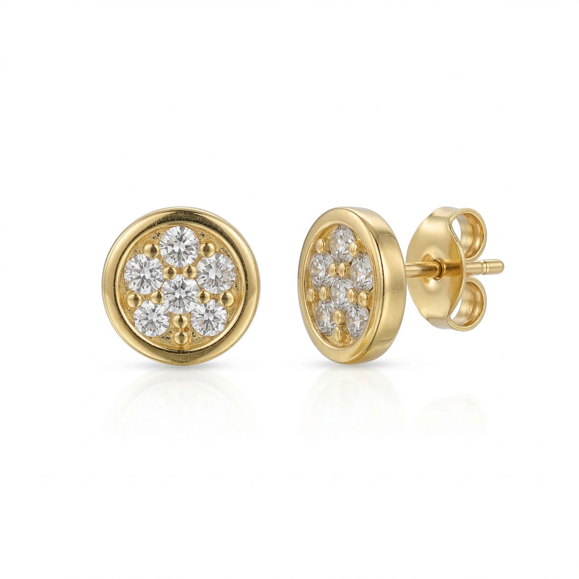 Gold earrings
