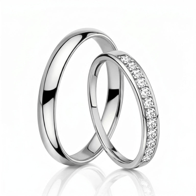 Gold rings - pair