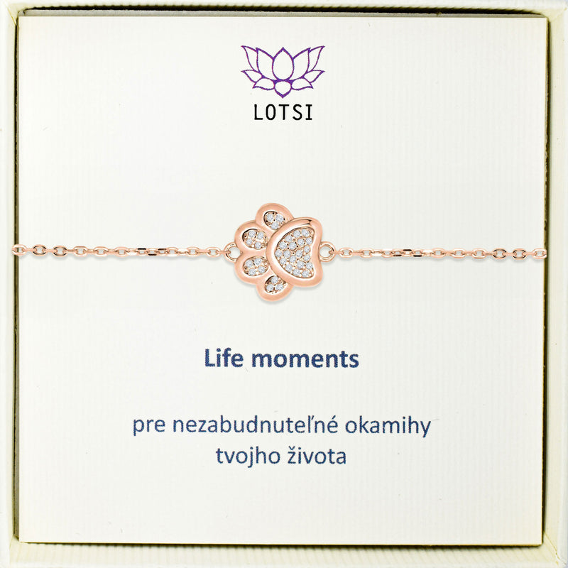 Silver bracelet Life moments