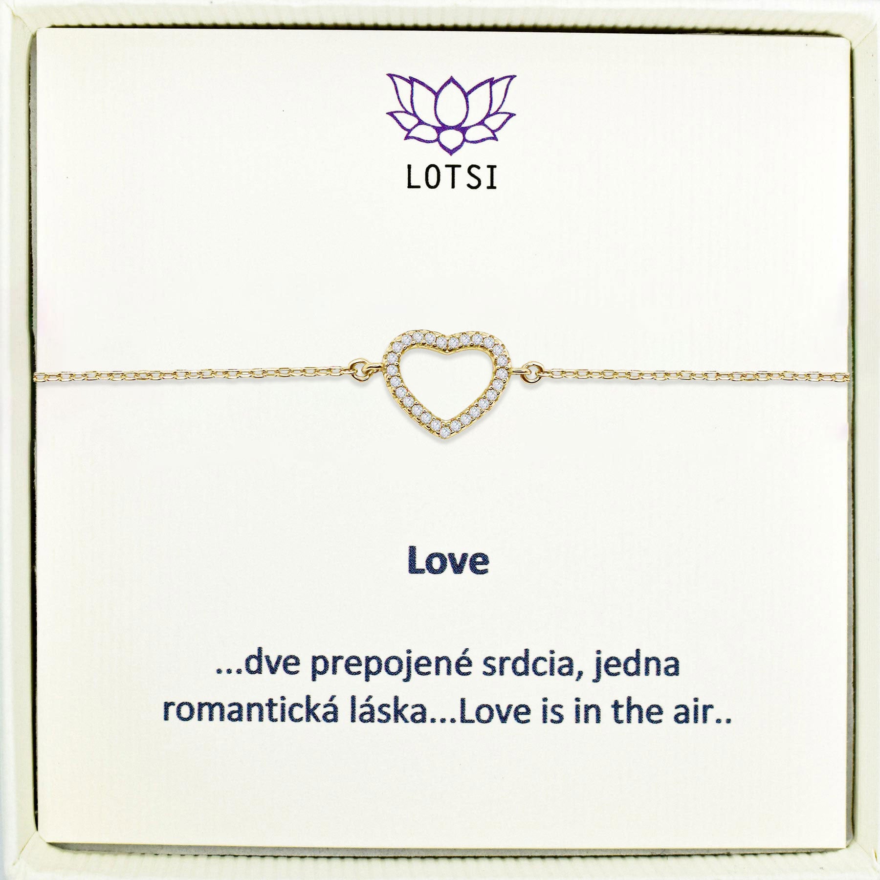 Silver bracelet Love