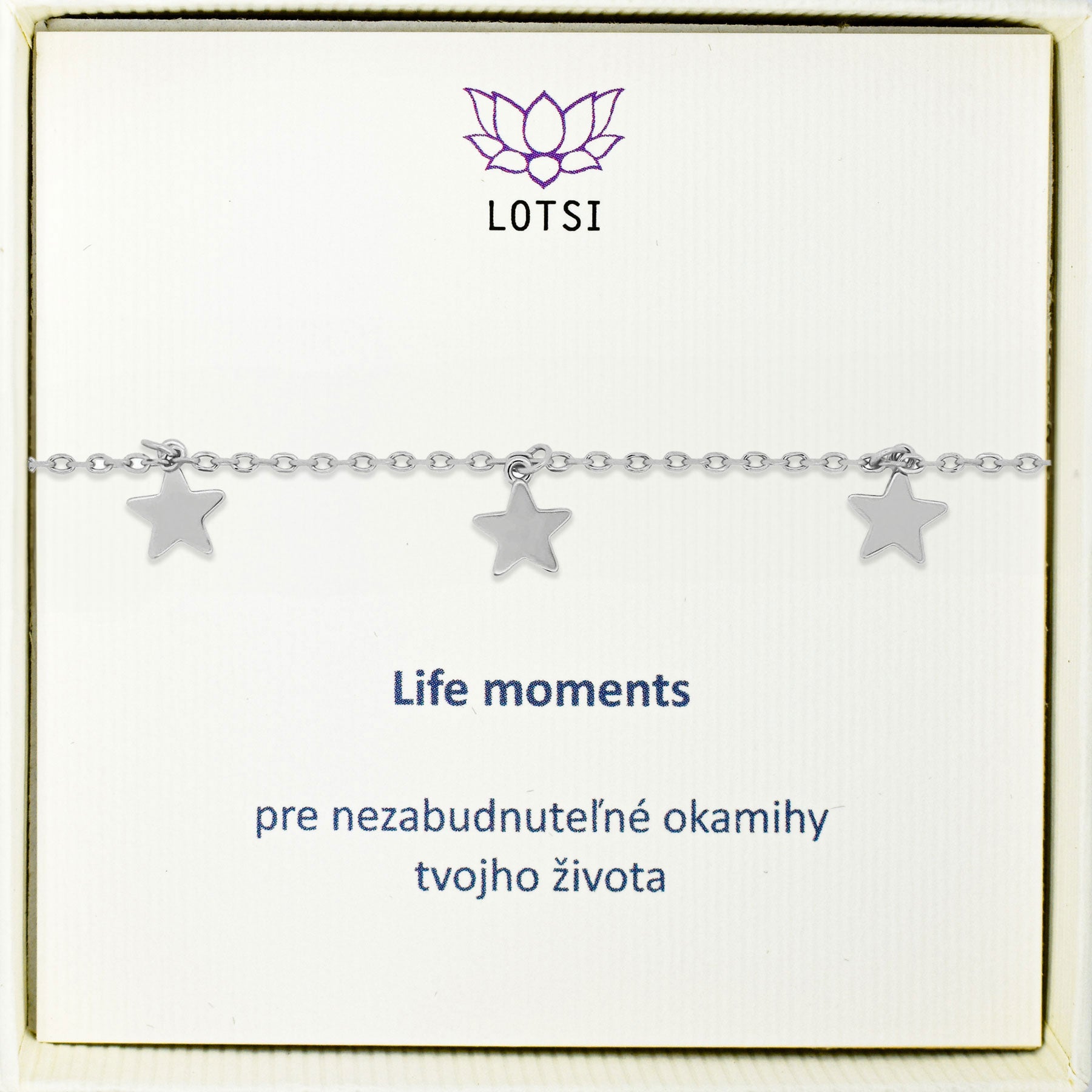 Silver bracelet Life moments