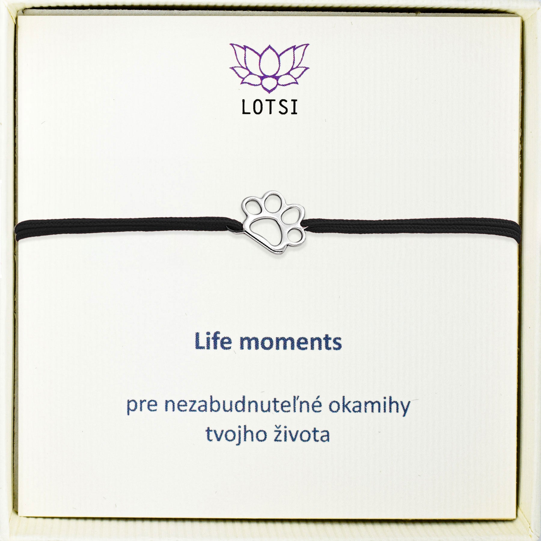 Silver bracelet Life moments