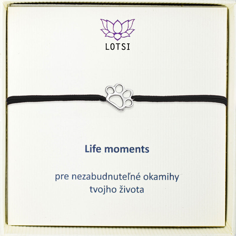 Silver bracelet Life moments