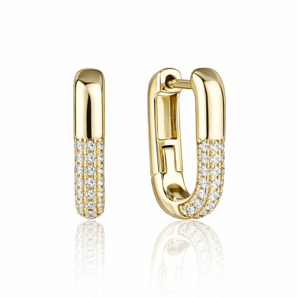 Silver hoop earrings