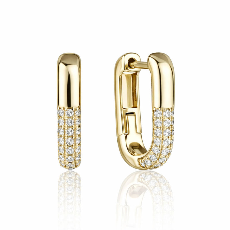 Silver hoop earrings
