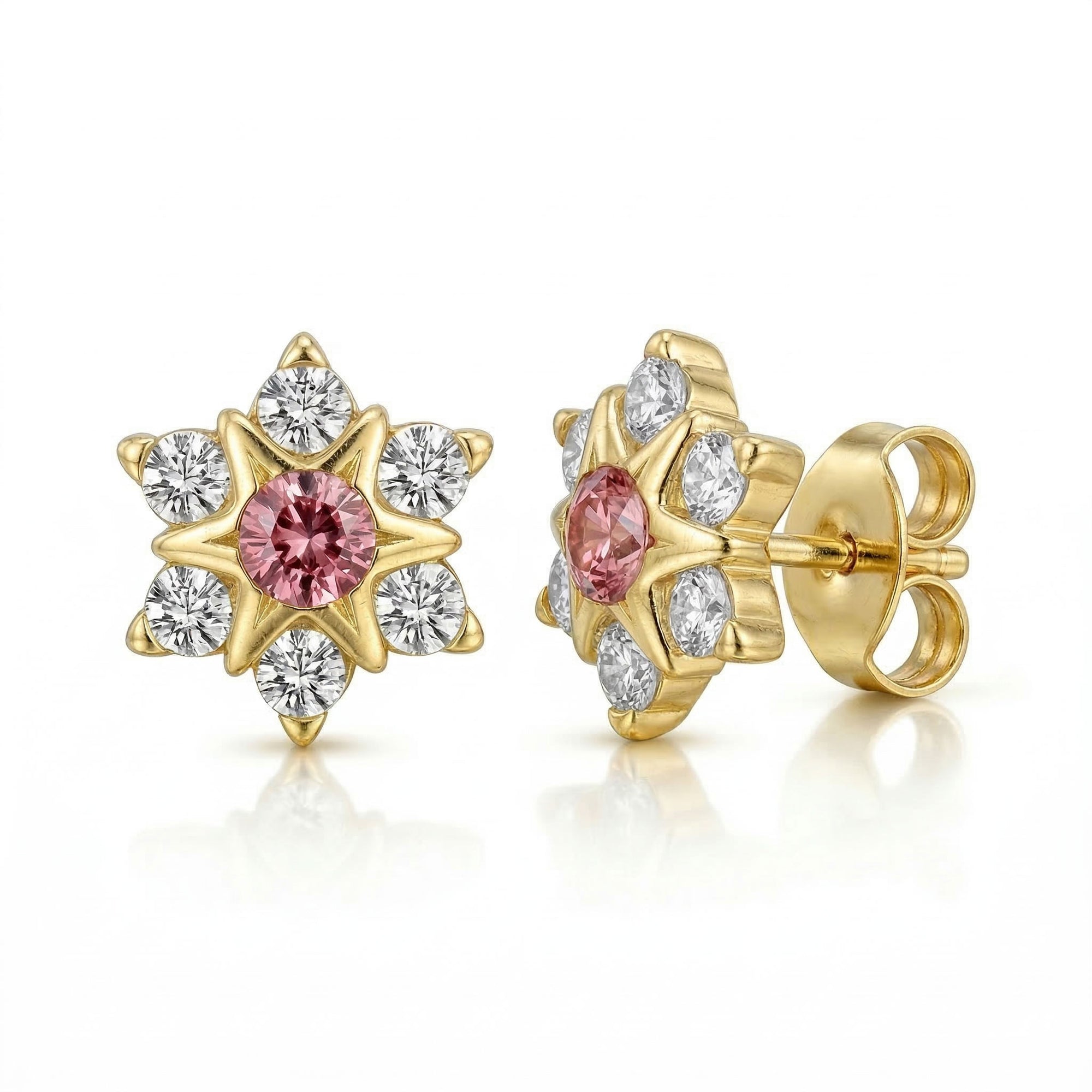 Gold earrings