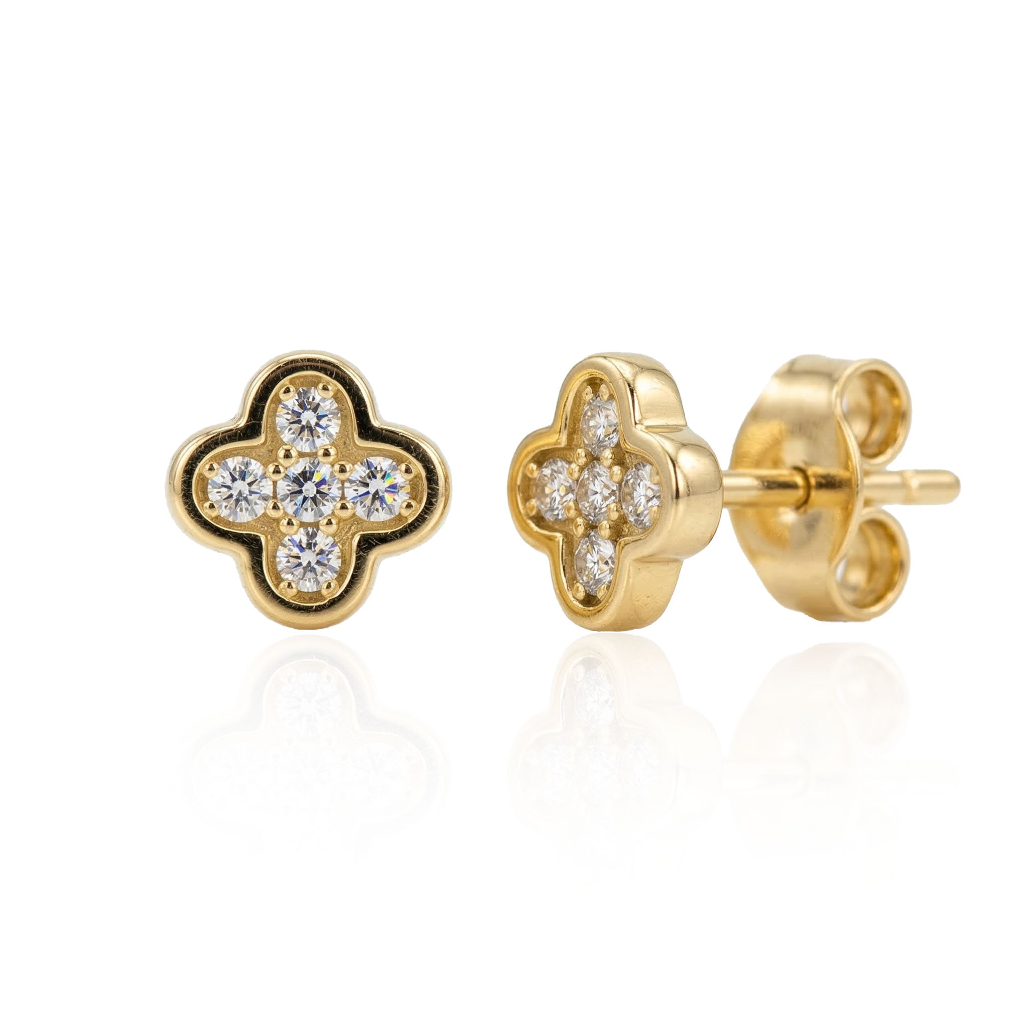Gold earrings
