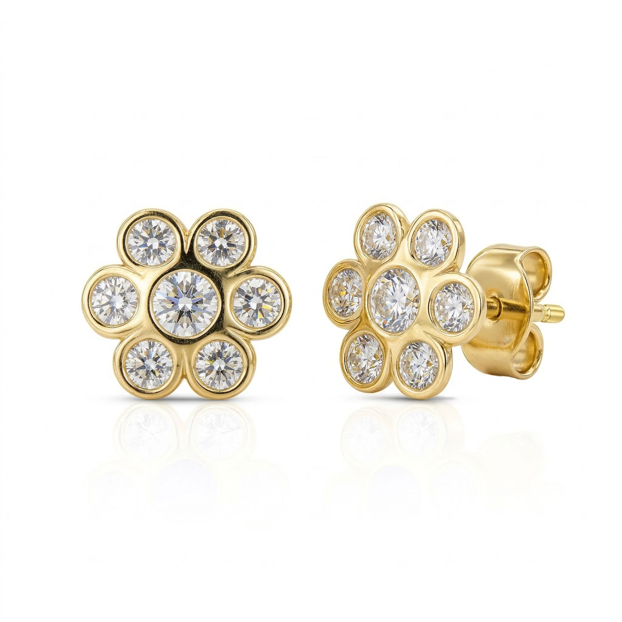 Gold earrings