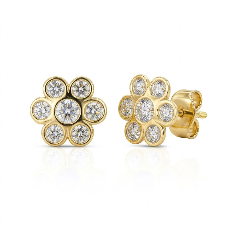 Gold earrings