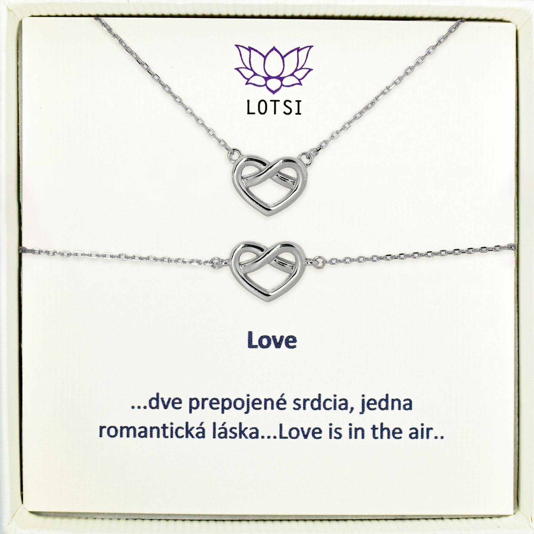 Silver set Love
