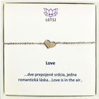 Gold bracelet Love
