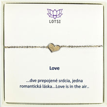Gold bracelet Love