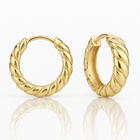 Silver hoop earrings