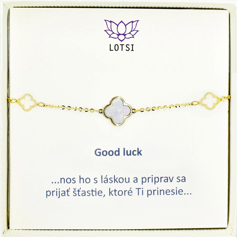 Good luck gold bracelet