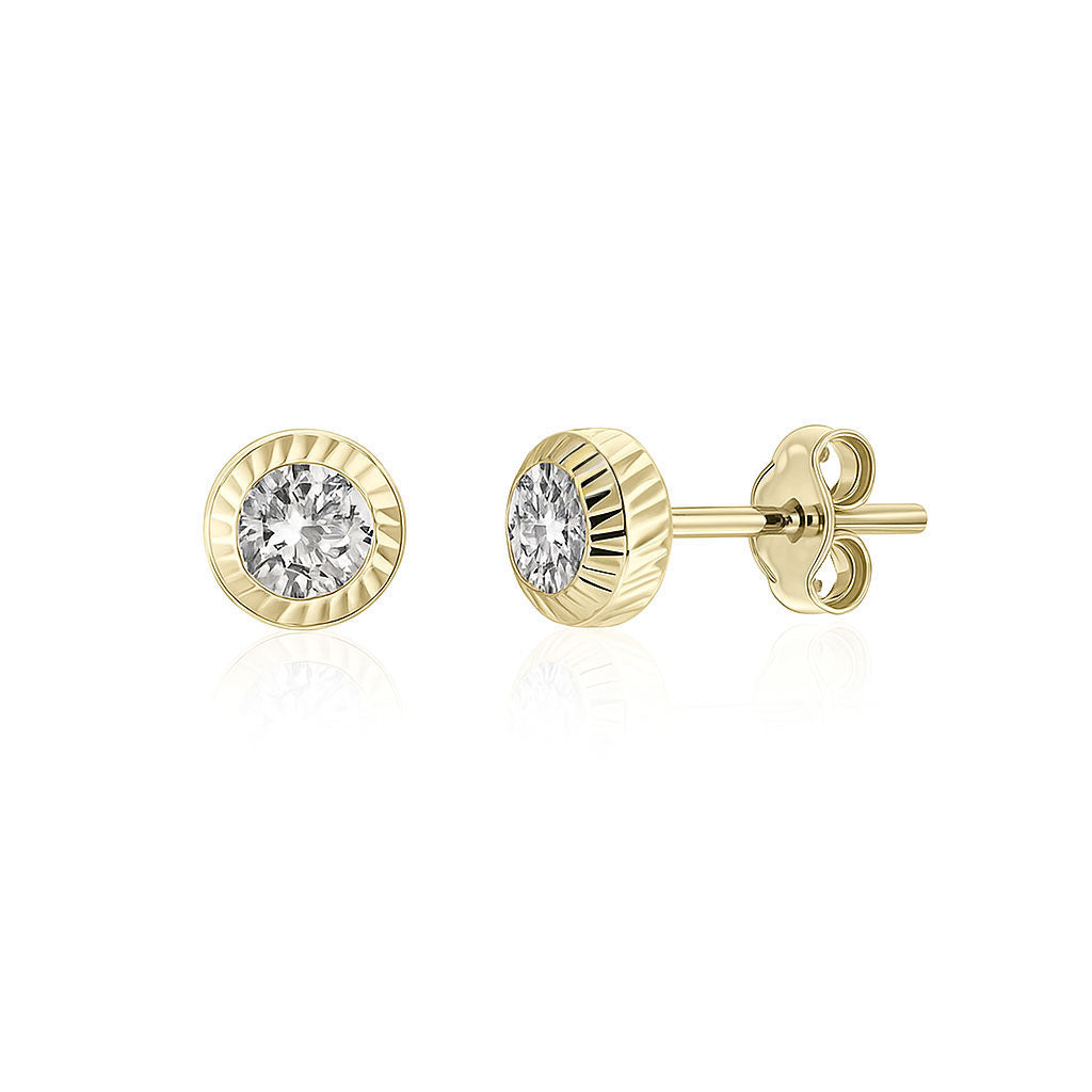 Gold earrings