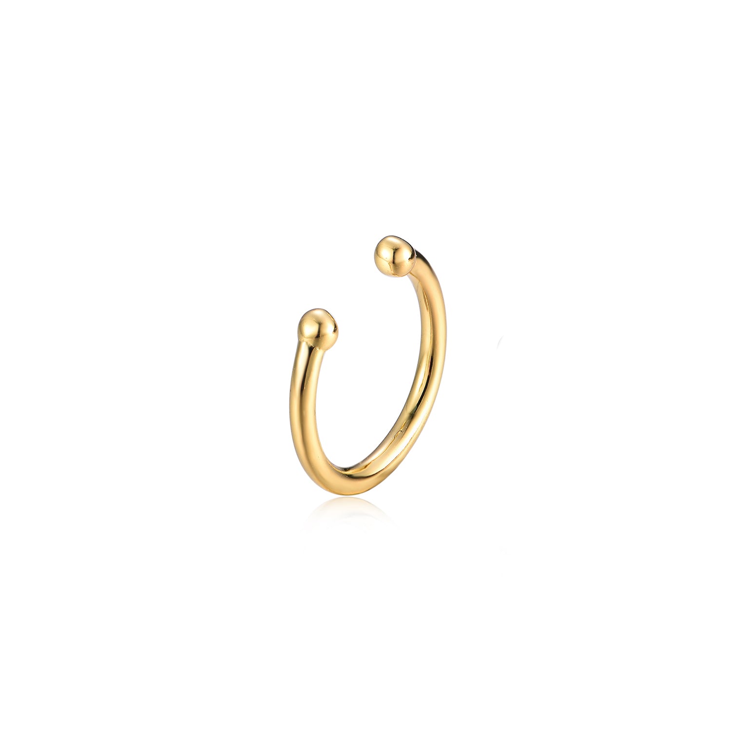 Silver earring "cuff"