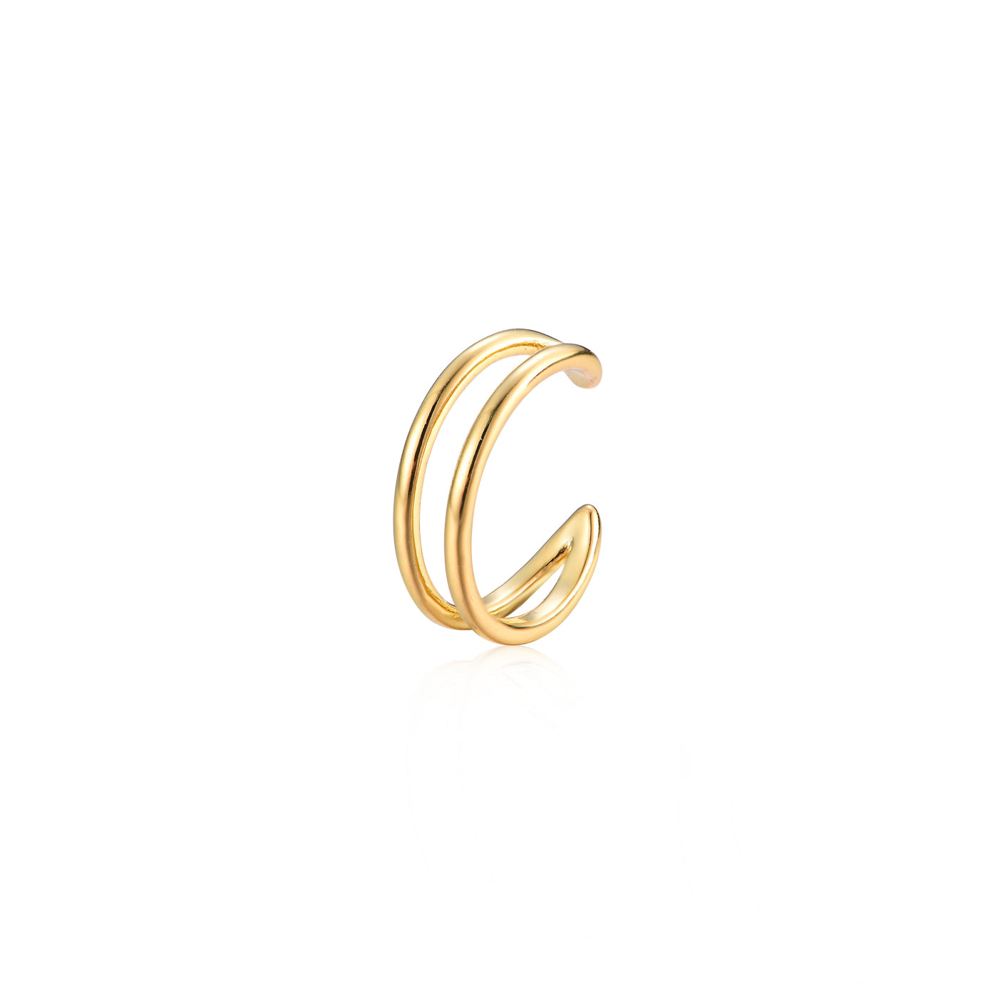 Silver earring "cuff"
