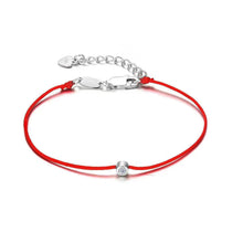 Silver bracelet with diamond