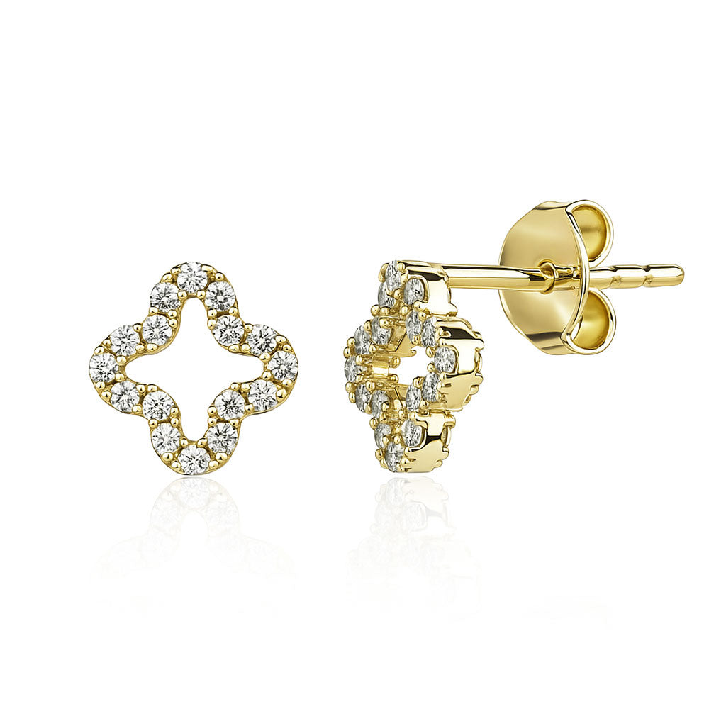Gold earrings