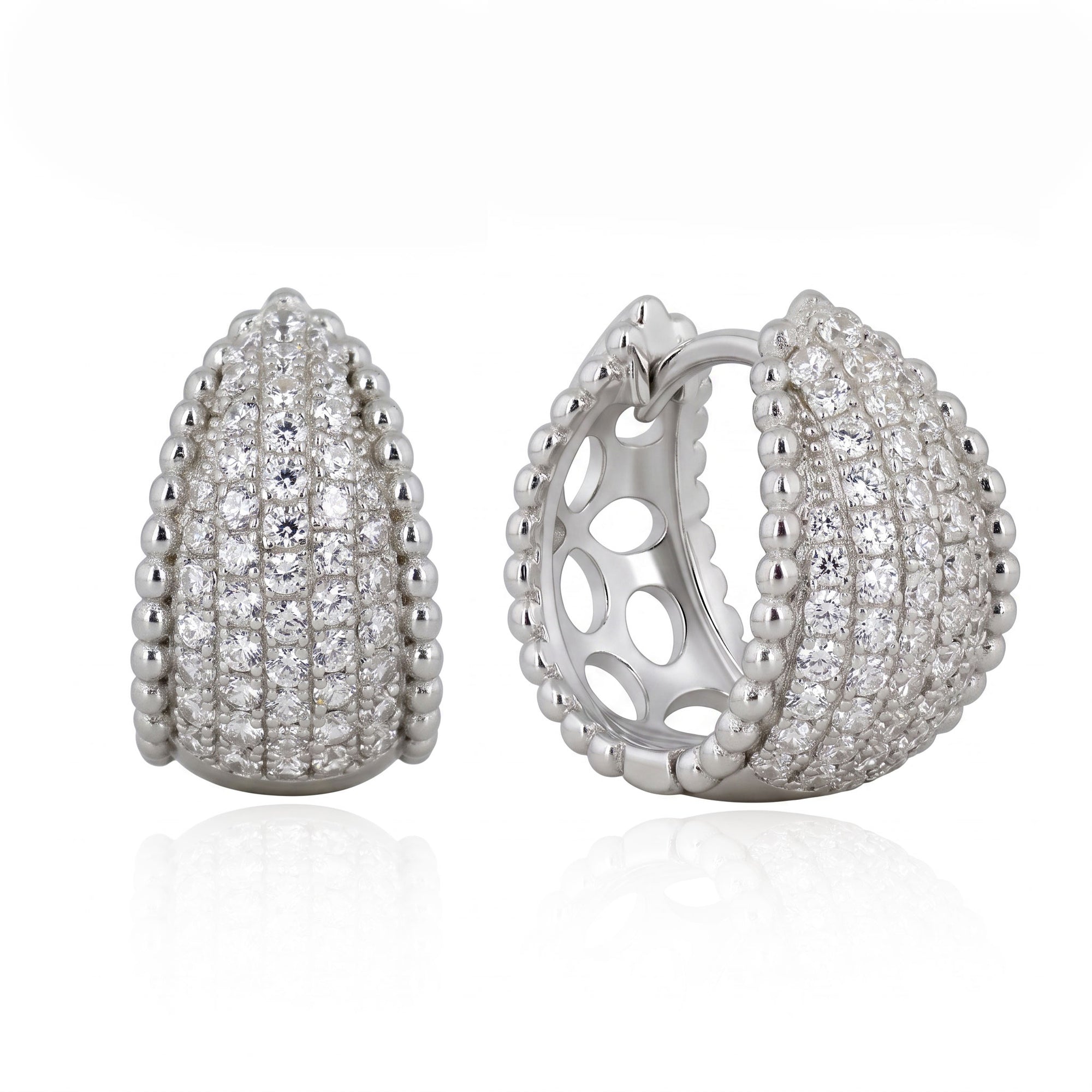 Silver earrings