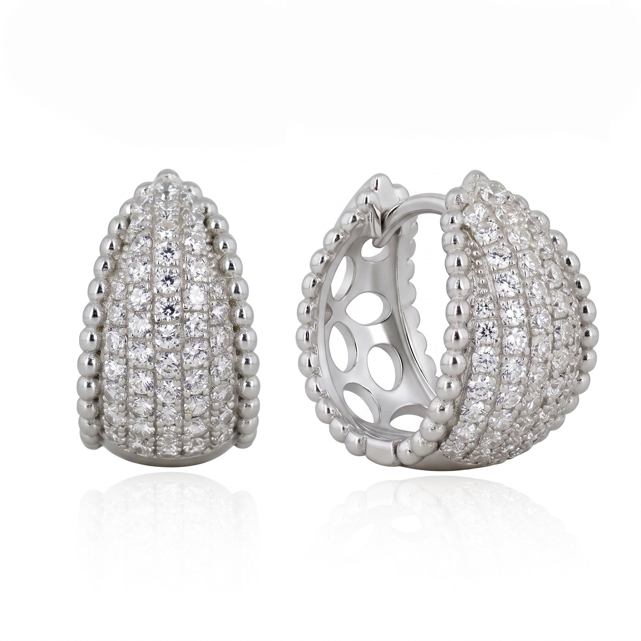 Silver earrings