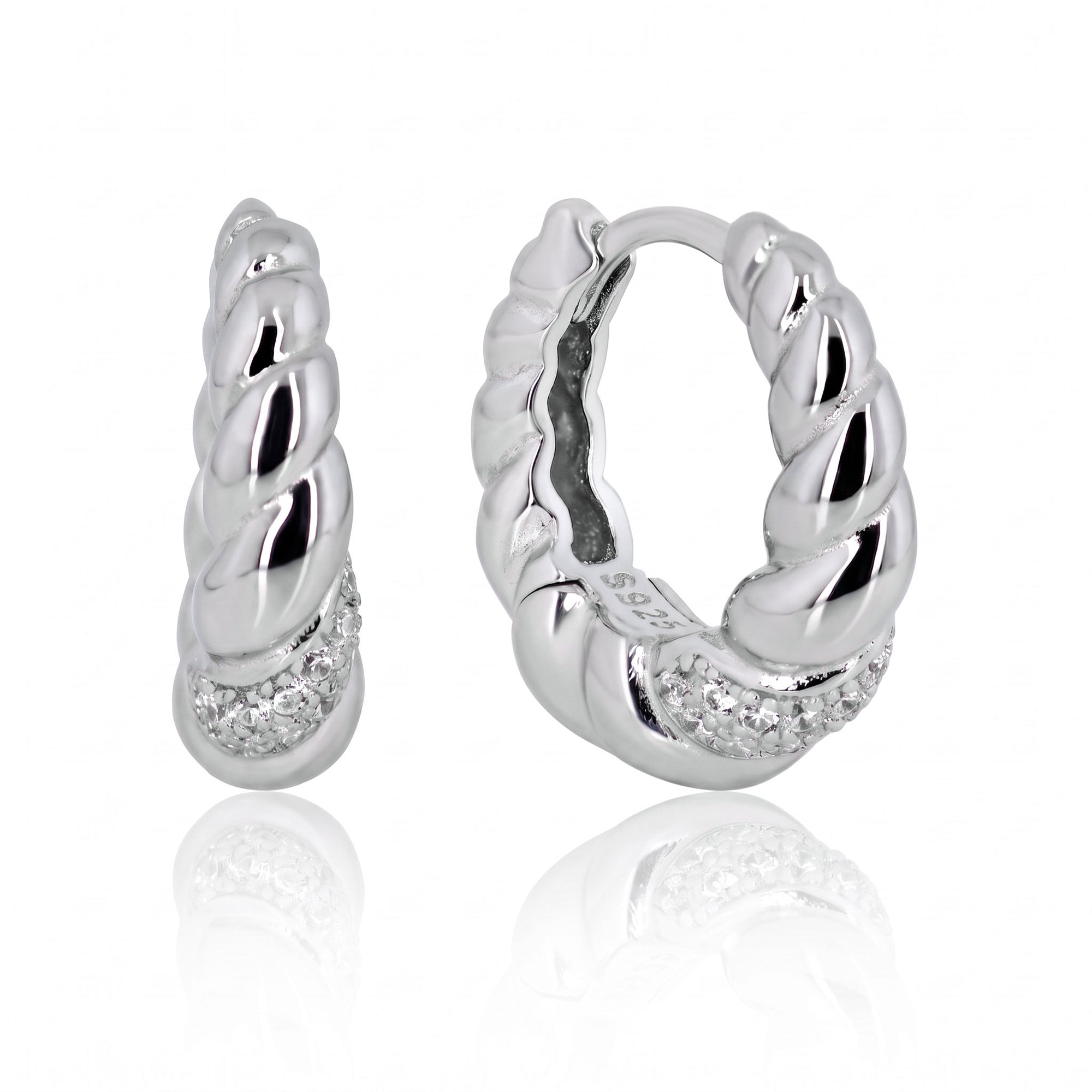 Silver earrings
