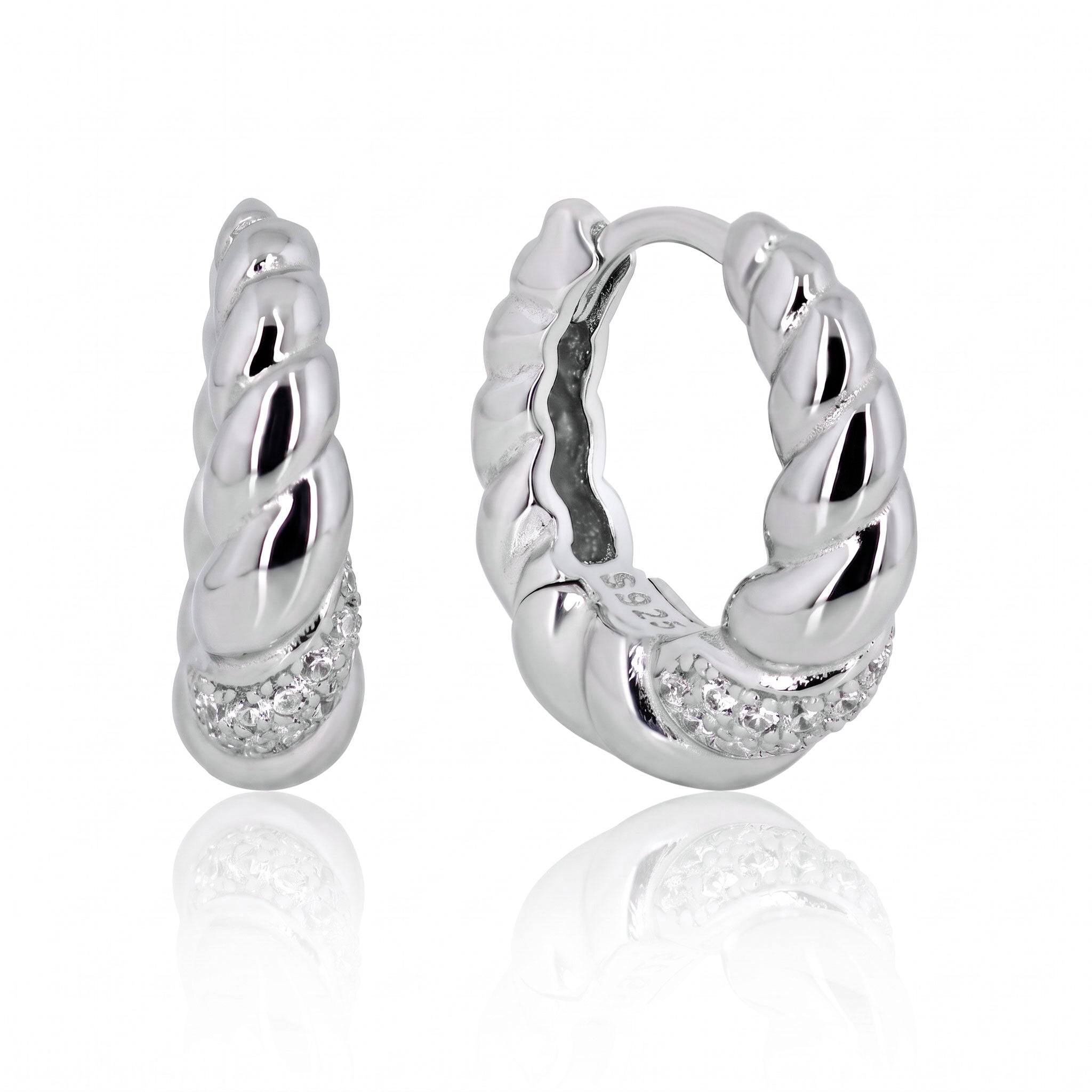 Silver earrings