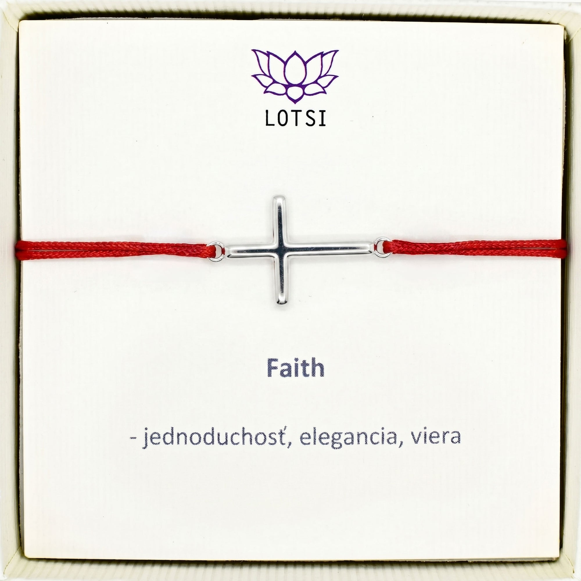 Silver bracelet Faith