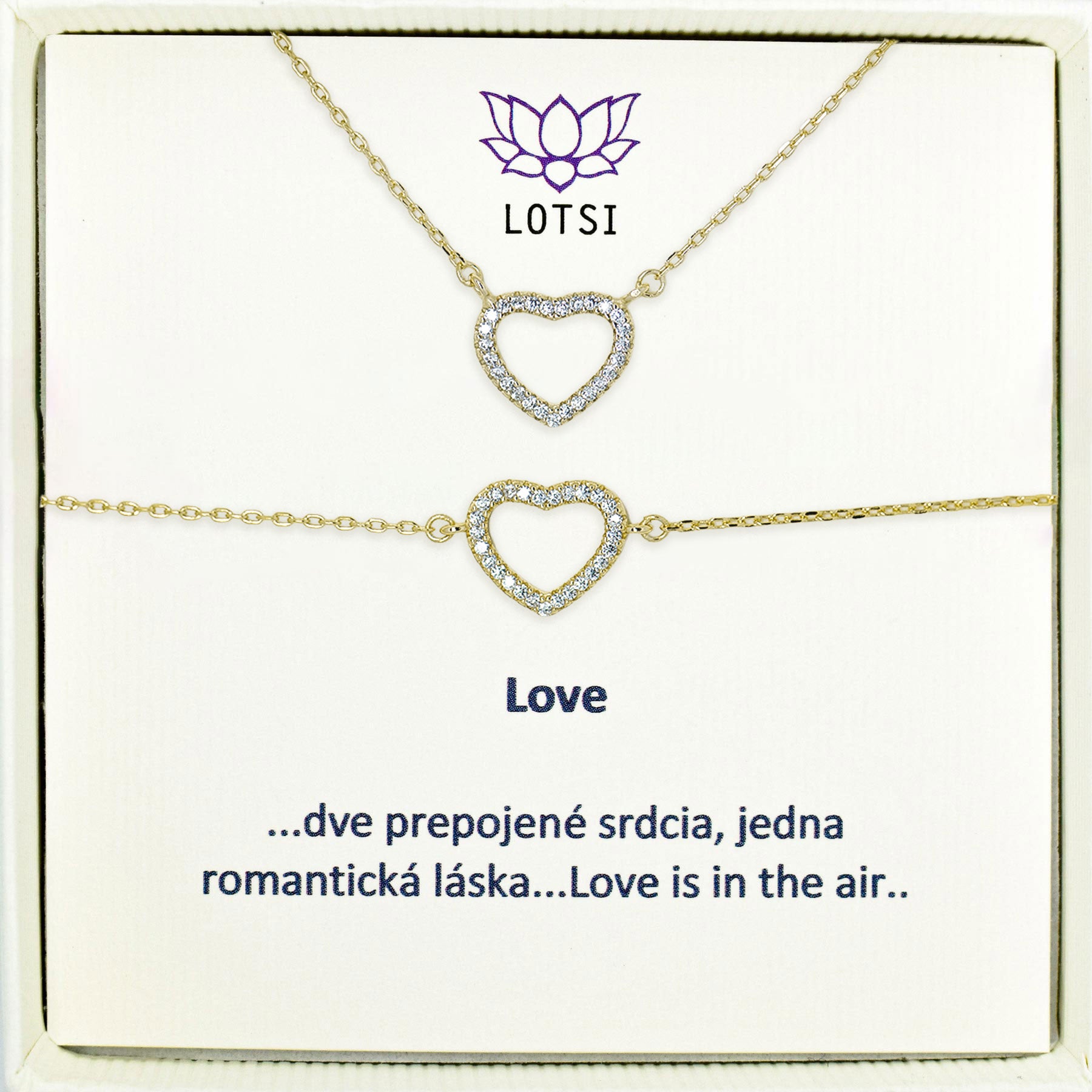 Silver set Love