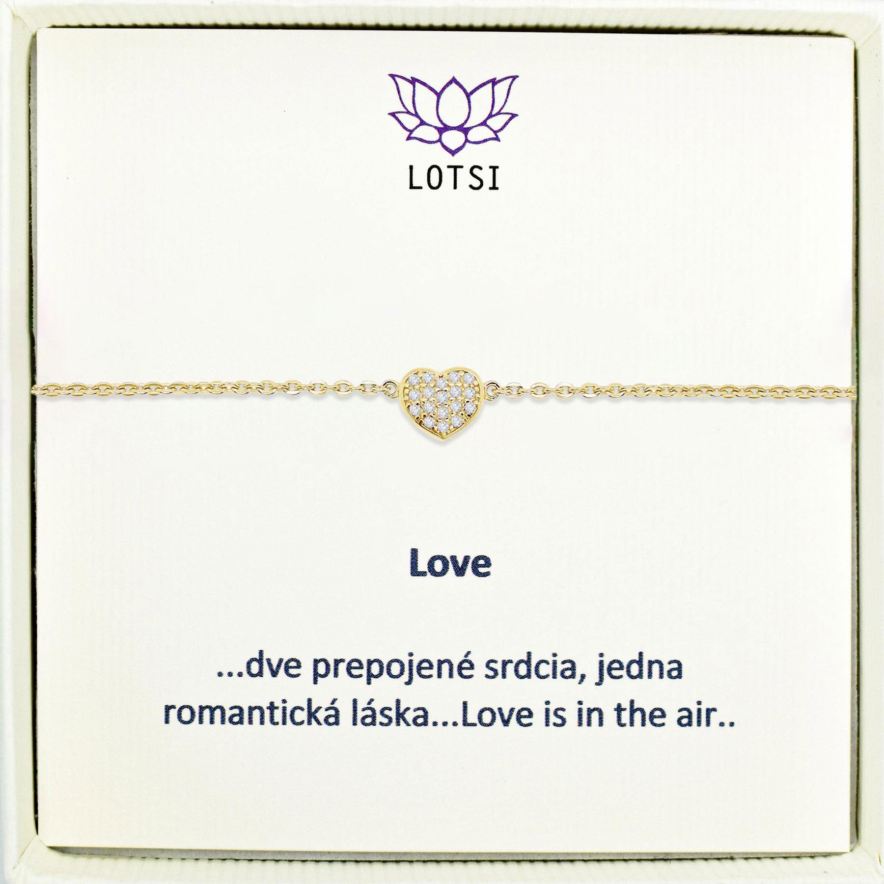 Silver bracelet Love