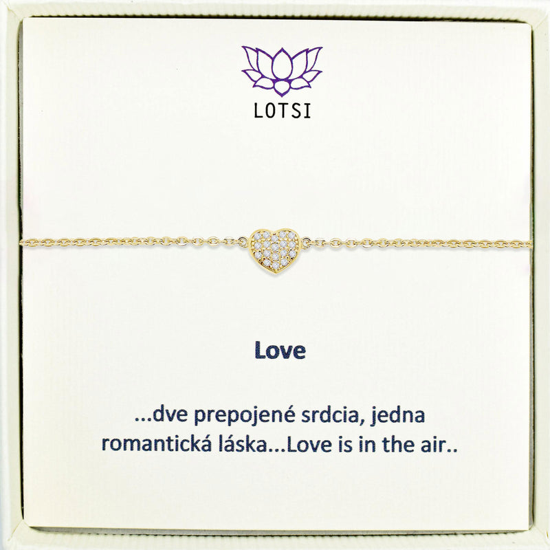 Silver bracelet Love
