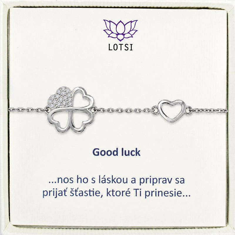 Silver bracelet Good luck