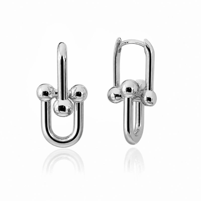 Silver earrings