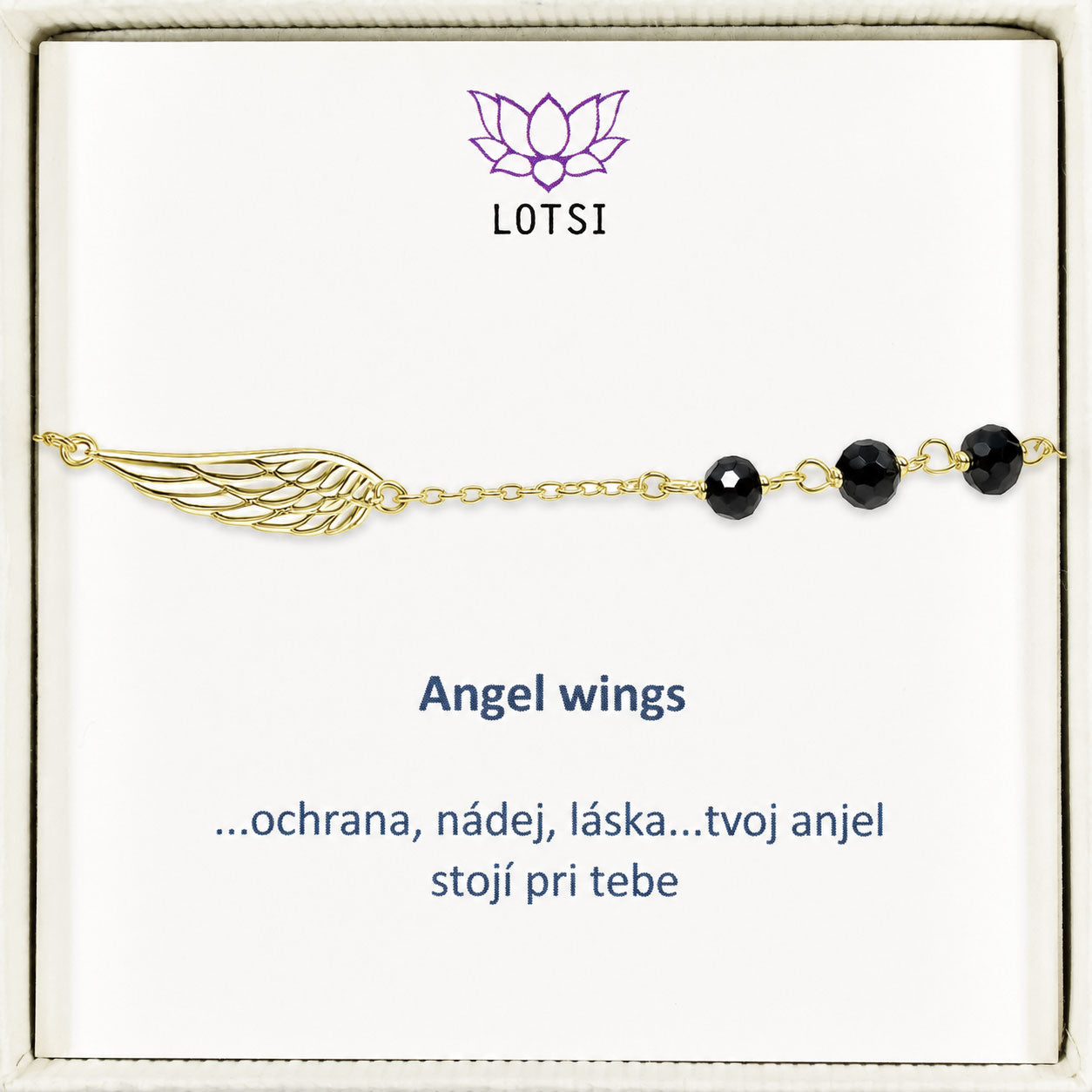 Silver bracelet Angel wings