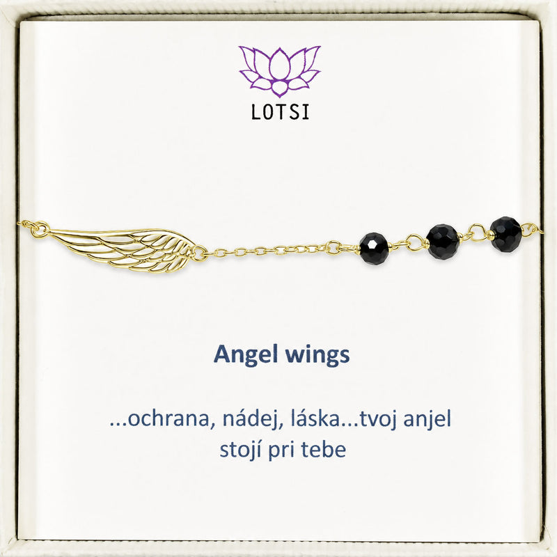 Silver bracelet Angel wings