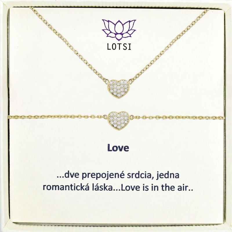 Silver set Love