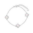 Silver bracelet with semi-precious stone